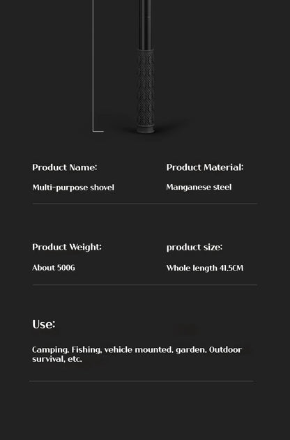 1PC Outdoor Faltbare Camping Shovel – Multifunktionales Wandern Entrenching Tool, Portable Garden & Survival Shovel