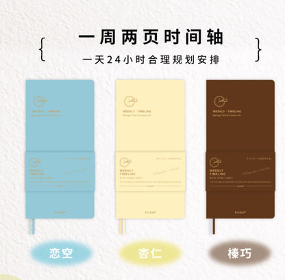 Kinbor Weekly Planner Notizbuch – Undated Daily & Monthly Agenda Journa