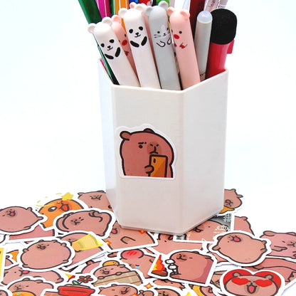10/50/100pcs Capybaras Aufkleber – Niedlich Cartoon Decals für Laptop, Telefon, Auto, Fahrrad & Kinder DIY