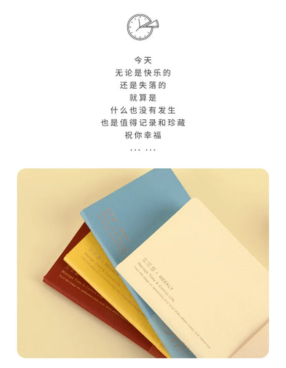 Kinbor Weekly Planner Notizbuch – Undated Daily & Monthly Agenda Journa