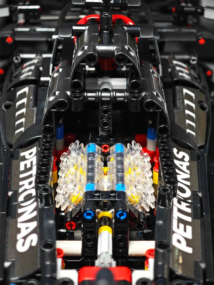 Technologie 1642PCS Mechanical Racing Car Building Blocks – W14 Venue Racing Model Kit für Erwachsene & Kinder