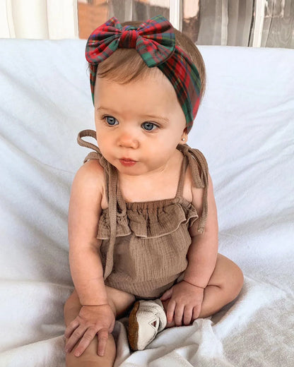 1PC Baby Nylon Kopftuch – Handgemachtes Blumen Stirnband für neugeborene Mädchen, Kleinkind elastisches Haar Turban