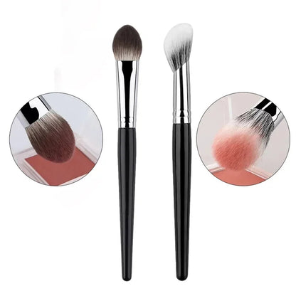1/2PCS Peach Heart Blusher Brush – kleine flache präzise Bürste für Pulver, Creme & Liquid Blush