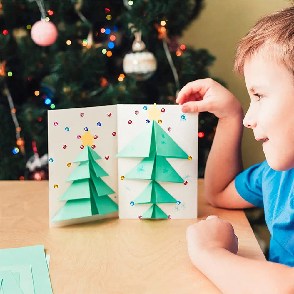 1040/900/504Pcs Acrylic Drill DIY Crystal Rhinestone Self-Adhesive Stickers for Phone Cases, Cards, and Crafts