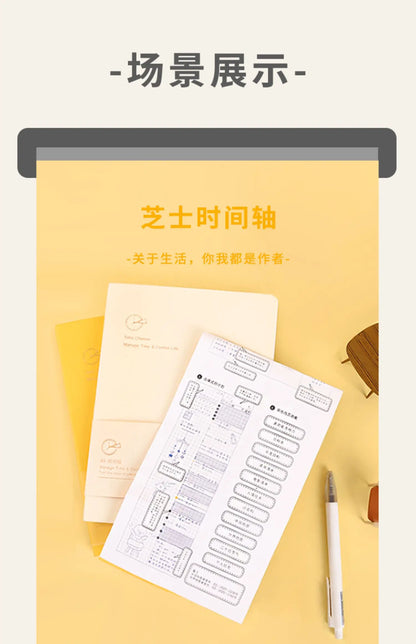 Kinbor Weekly Planner Notizbuch – Undated Daily & Monthly Agenda Journa