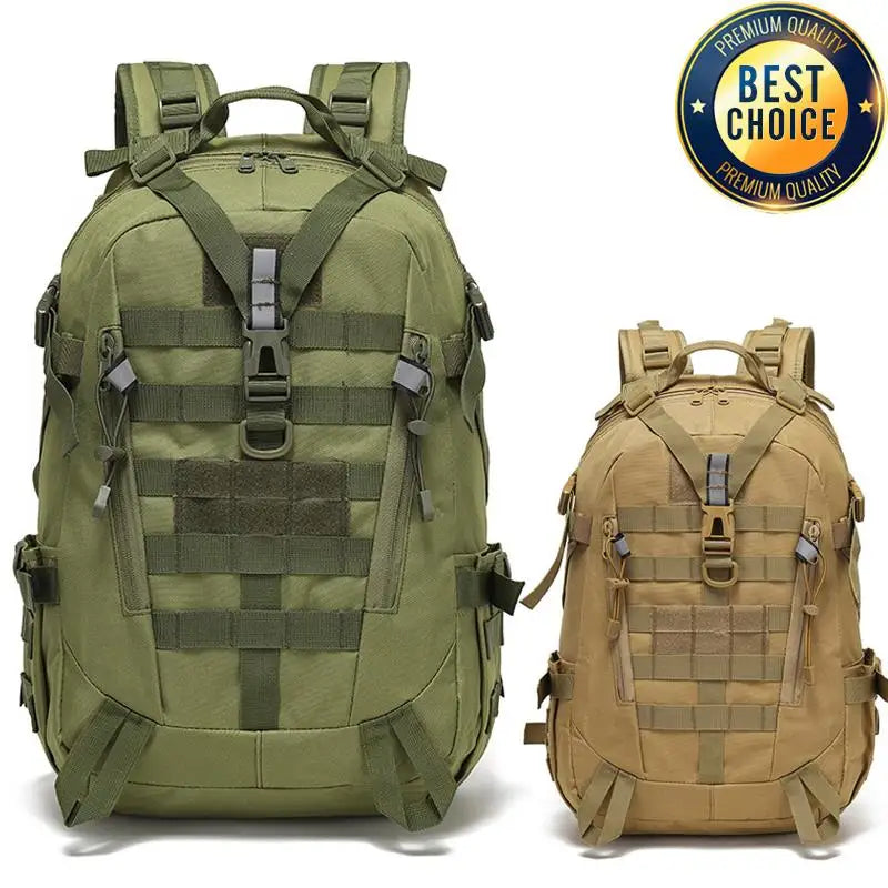 40L Taktischer Reflektiver Rucksack – Militärischer Molle Outdoor Rucksack, Wandern, Camping, Jagd & Reisetasche