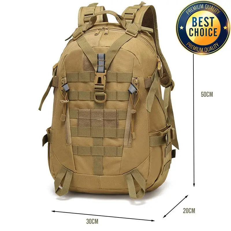 40L Taktischer Reflektiver Rucksack – Militärischer Molle Outdoor Rucksack, Wandern, Camping, Jagd & Reisetasche