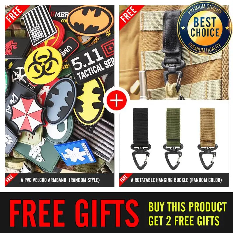 40L Taktischer Reflektiver Rucksack – Militärischer Molle Outdoor Rucksack, Wandern, Camping, Jagd & Reisetasche