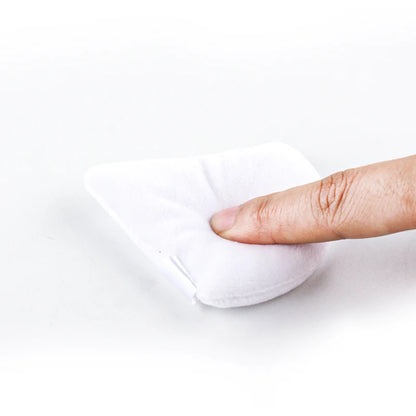 SHIDISHANGPIN Dreieck Samt Puff Pulver – wiederverwendbare Gesicht kosmetischen Schwamm, Mini-Baumwolle Make-up-Puff für Foundation, Eyeshadow und Beauty-Tools (1/2/3/6pcs)