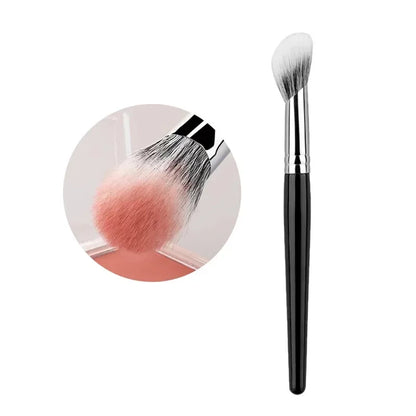1/2PCS Peach Heart Blusher Brush – kleine flache präzise Bürste für Pulver, Creme & Liquid Blush