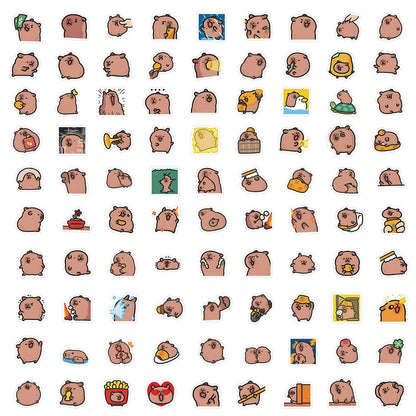 10/50/100pcs Capybaras Aufkleber – Niedlich Cartoon Decals für Laptop, Telefon, Auto, Fahrrad & Kinder DIY