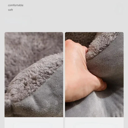 Weiches Plüsch Haustierbett für Katzen & kleine Hunde – Gemütliches, atmungsaktives Kissenhaus