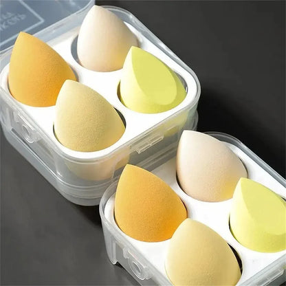 4PCS Makeup Sponge Blender Beauty Egg Cosmetic Puff – Soft Foundation & Powder Sponges for Women, Professional Beauty Tools