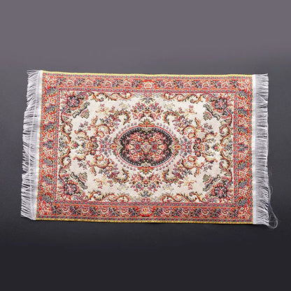 1:12 Maßstab türkischen Stil Miniatur Puppenhaus Teppich – Bodenbedeckung für Spielhaus & Puppen Zubehör